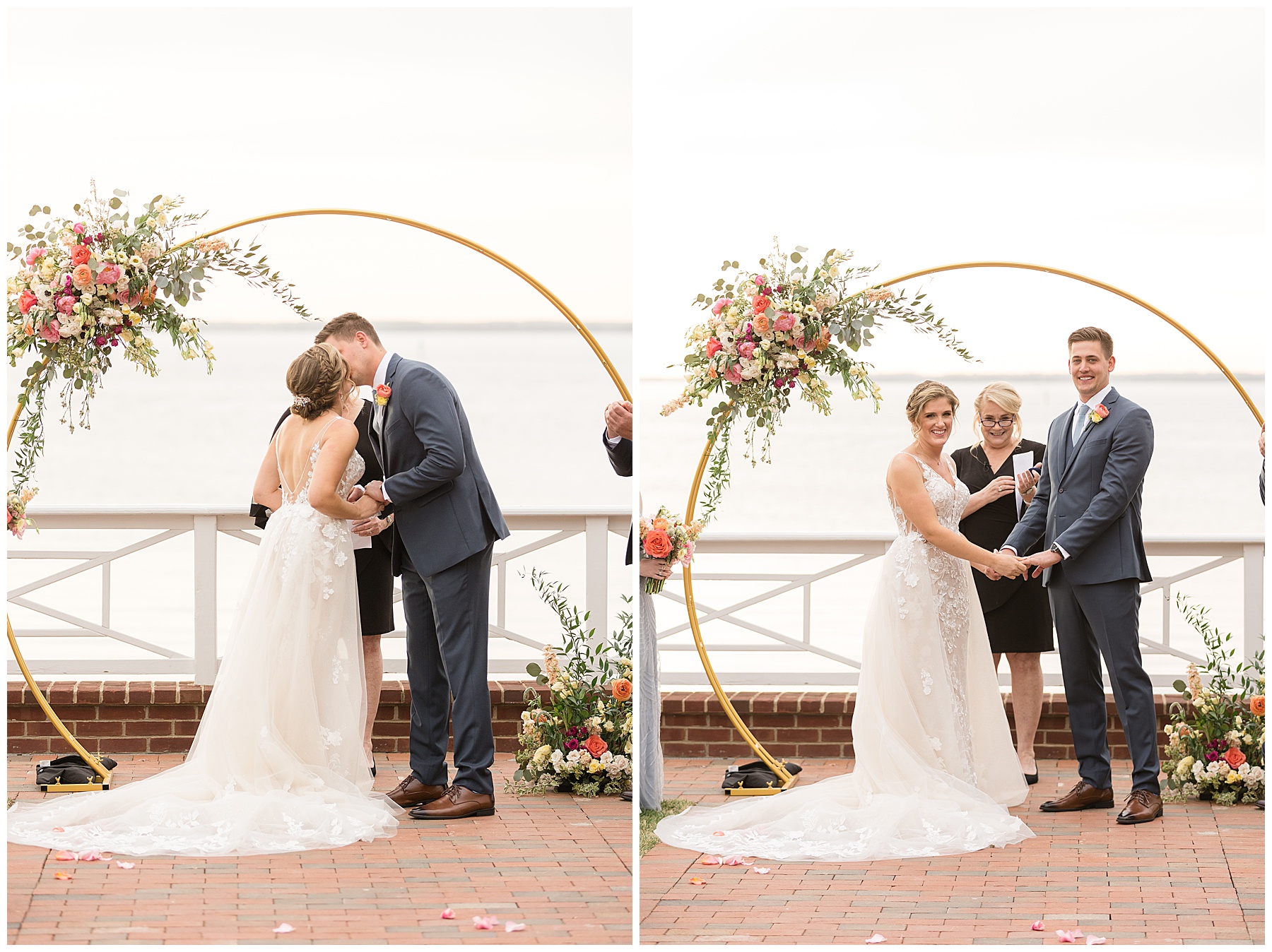 chesapeake bay beach club beach house ceremony