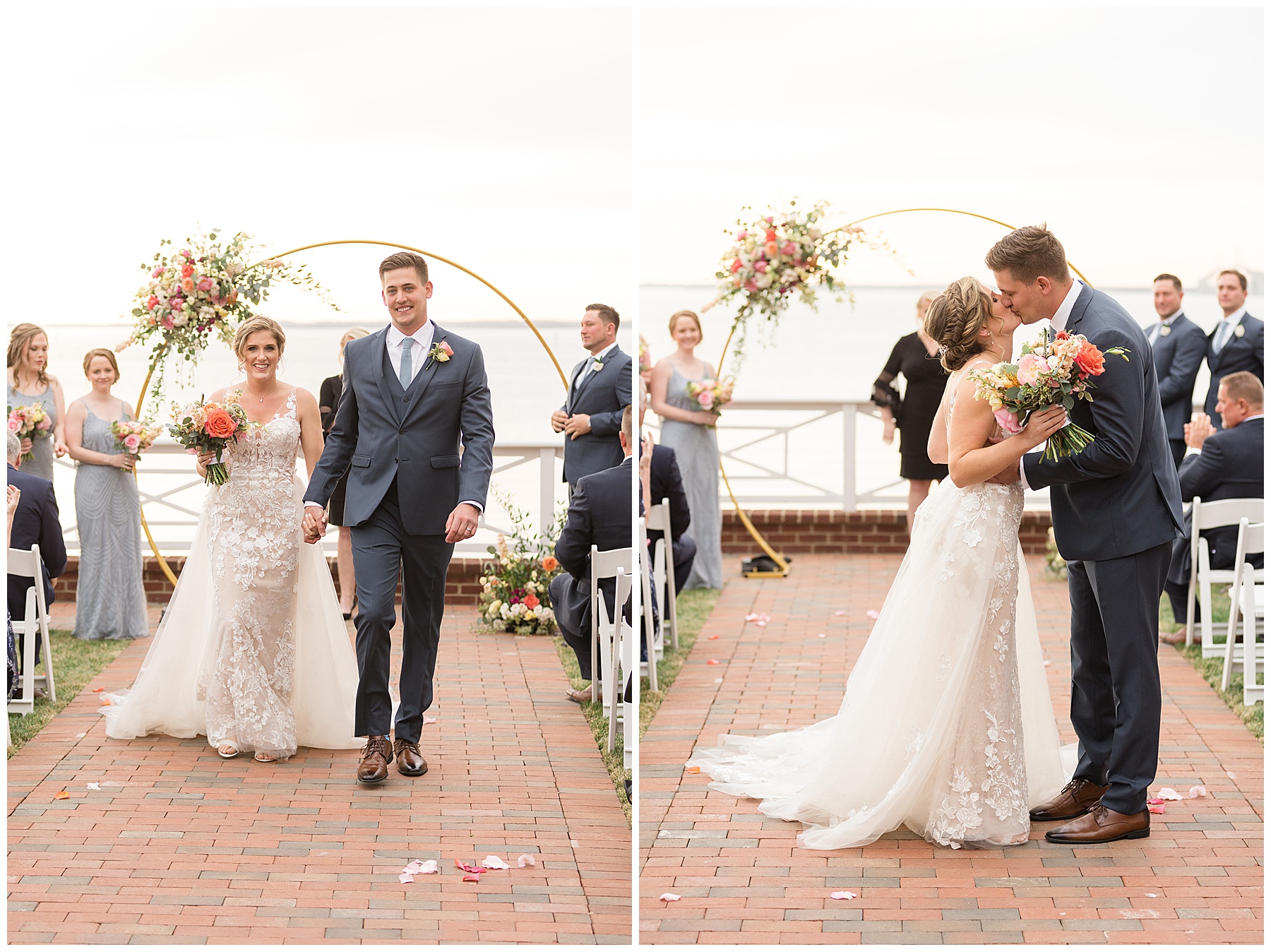 chesapeake bay beach club beach house ceremony