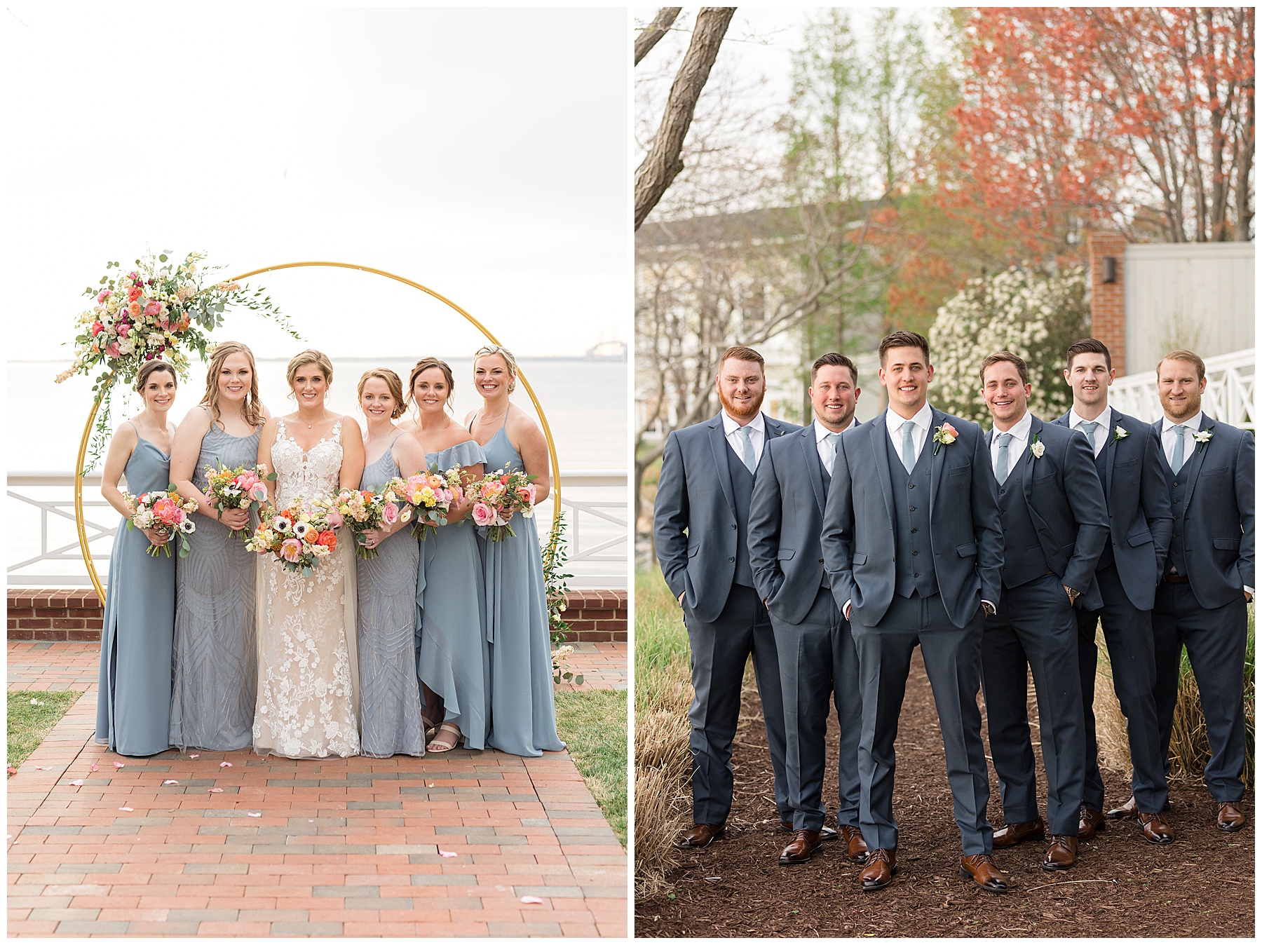 wedding party portraits