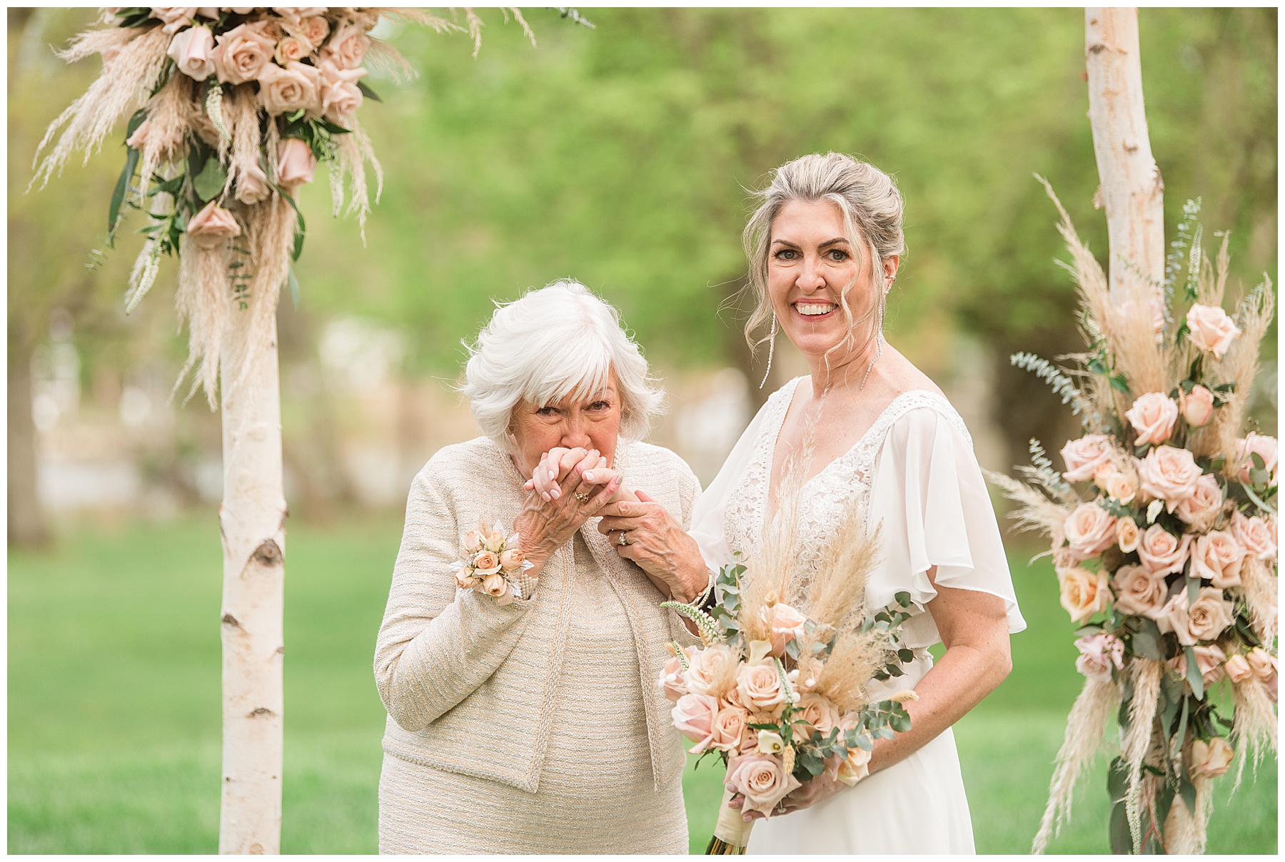 bridal portraits with family