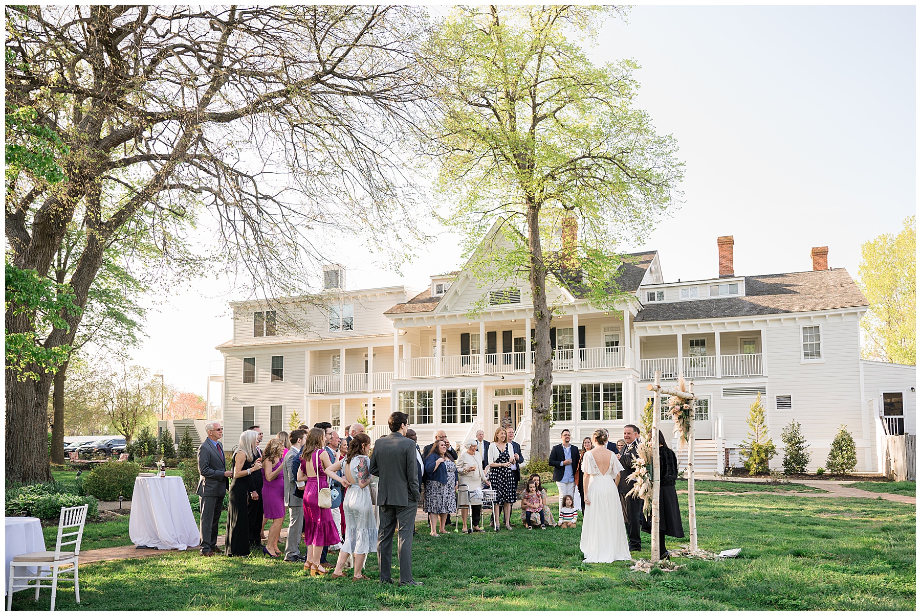 guests gather for ceremony