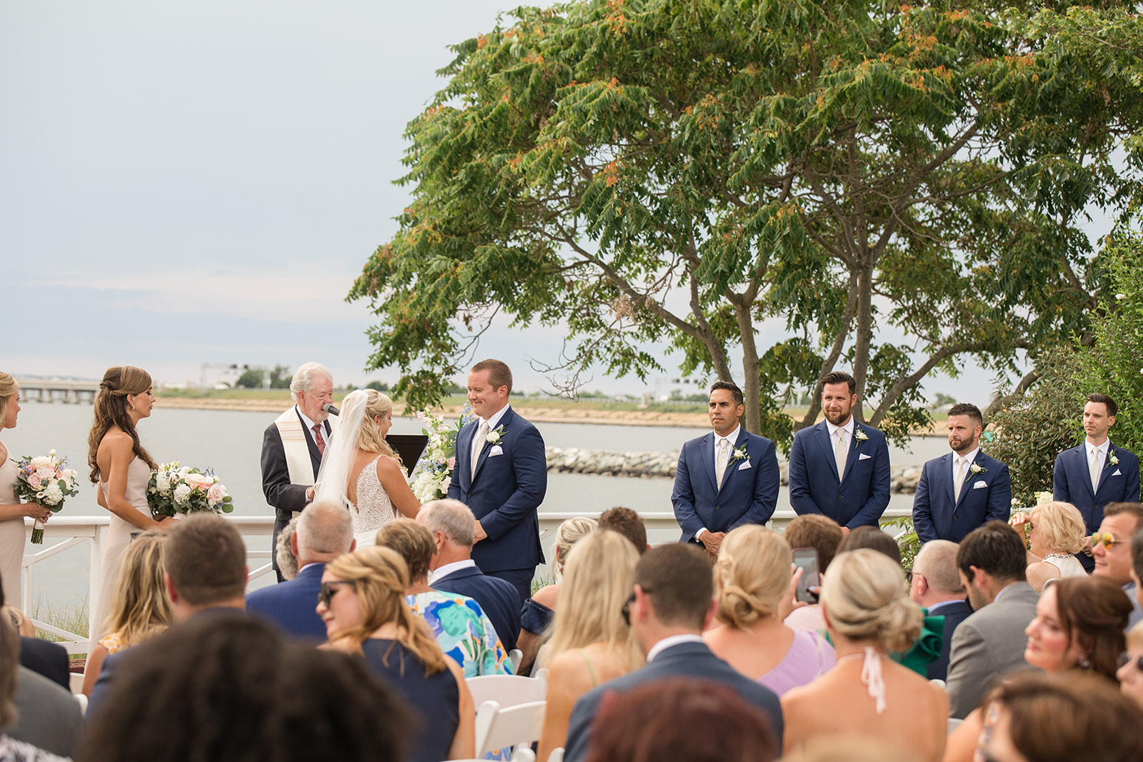 bride and groom during ceremony