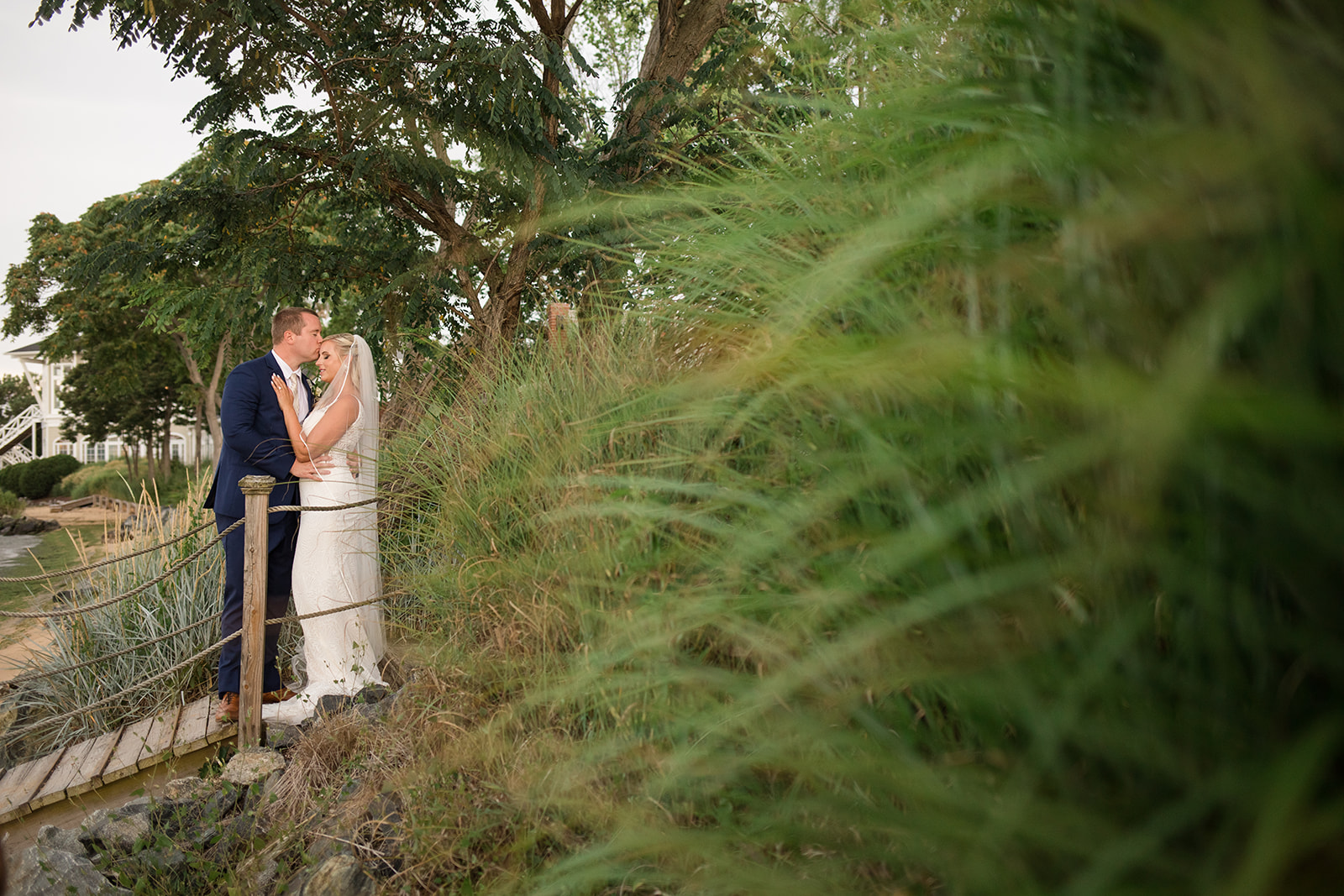 bride and groom portrait