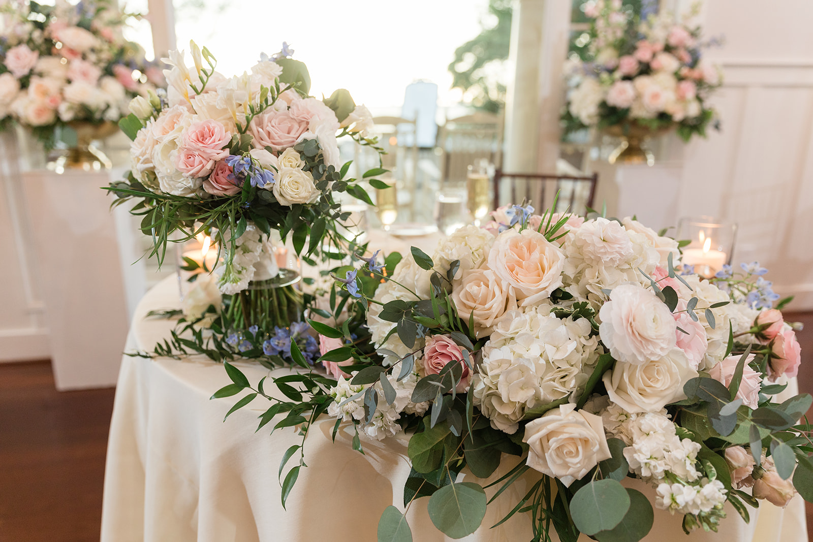 reception table centerpieces