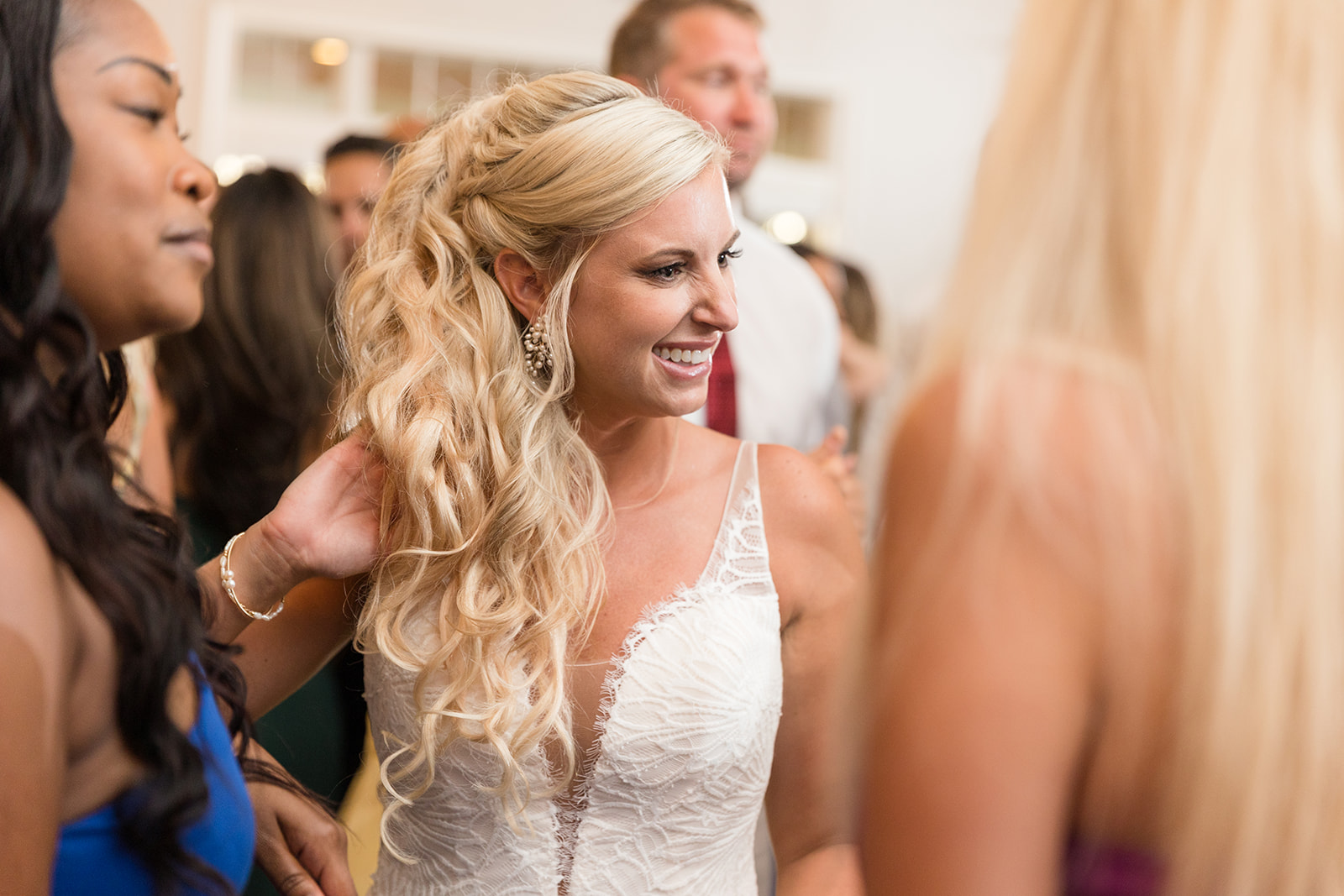 candid dancing during wedding reception