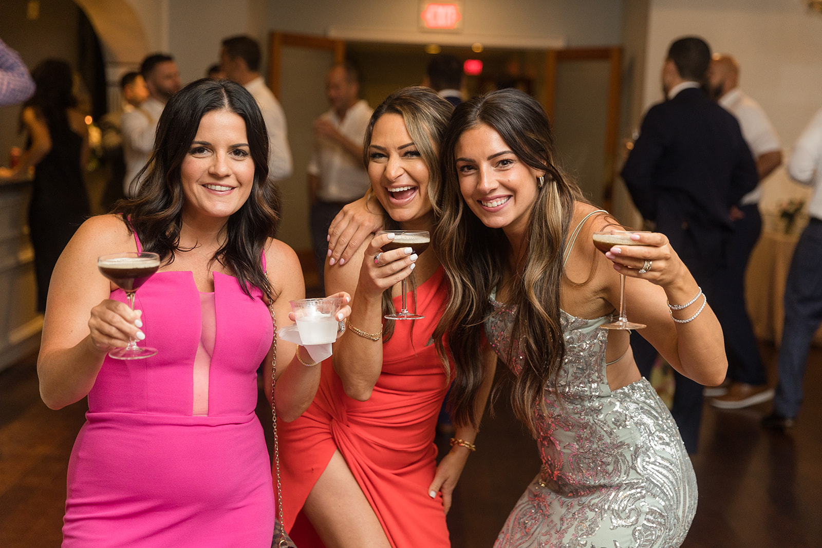 candid dancing during wedding reception