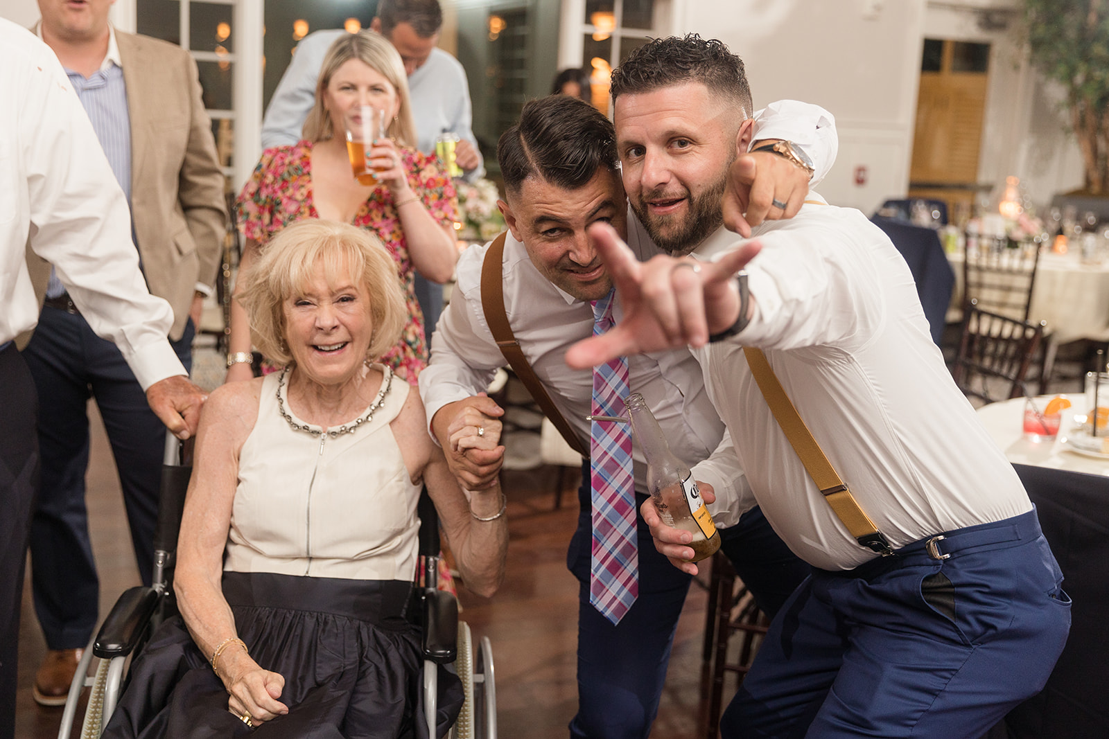 candid dancing during wedding reception