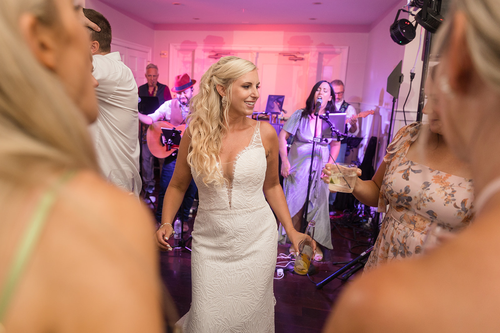 candid dancing during wedding reception