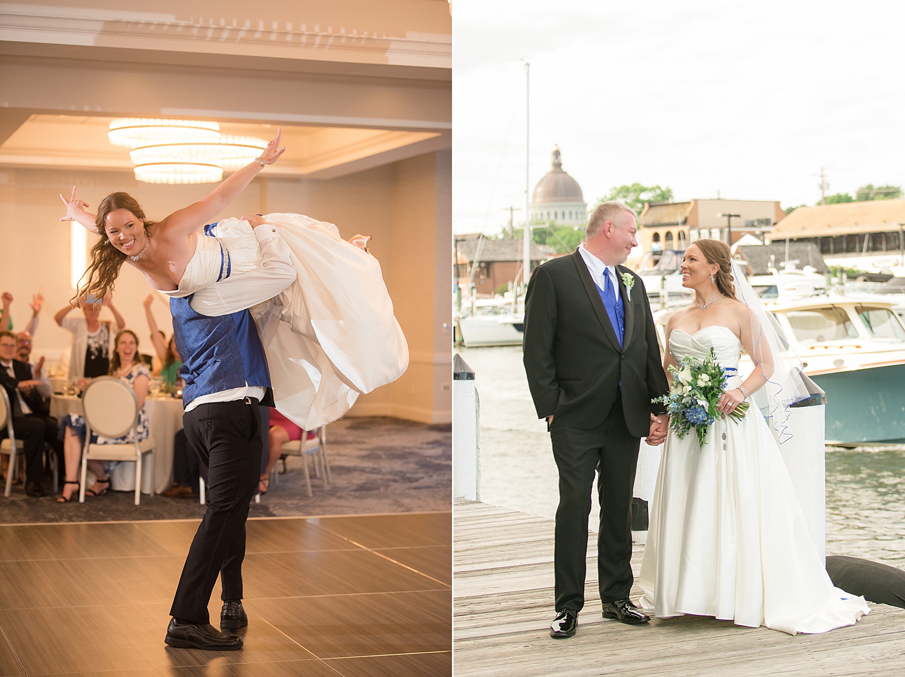 bride and groom dance portrait