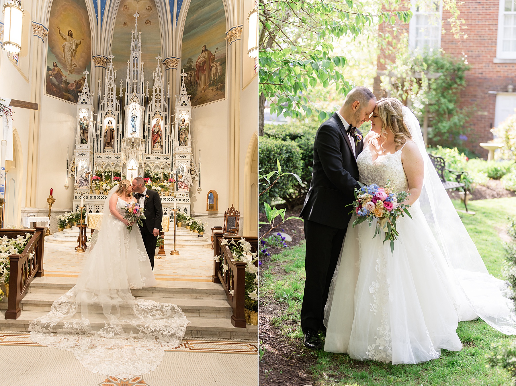 bride and groom portrait