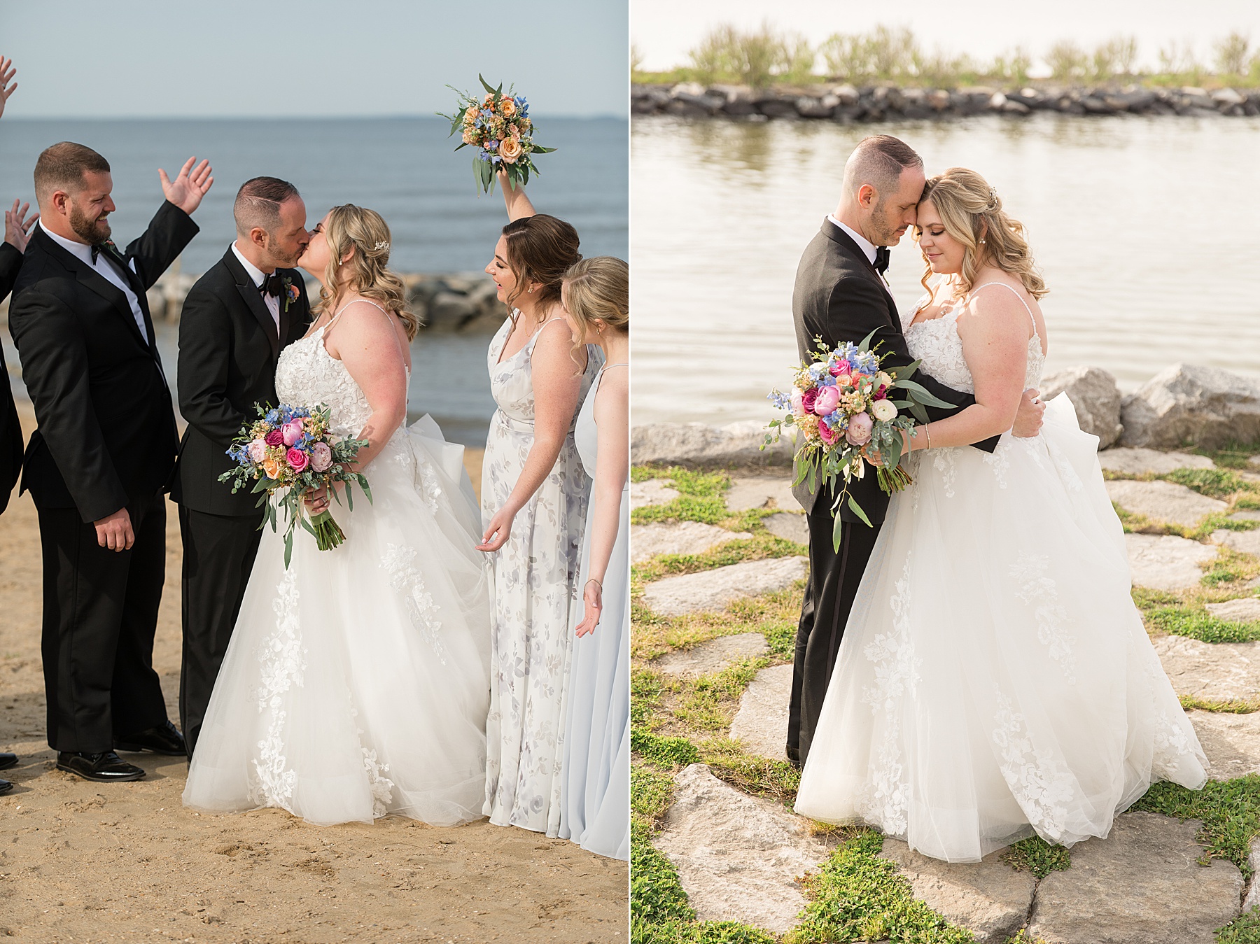 bride and groom newlywed portrait