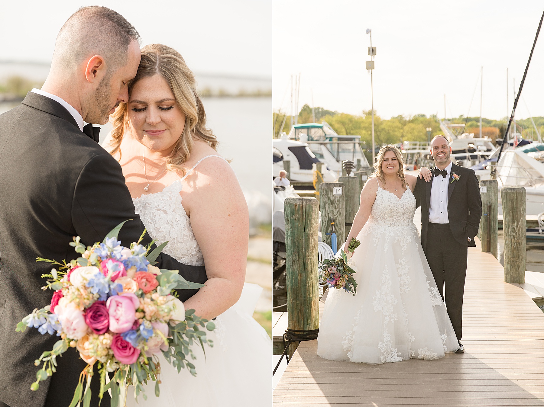 bride and groom newlywed portrait