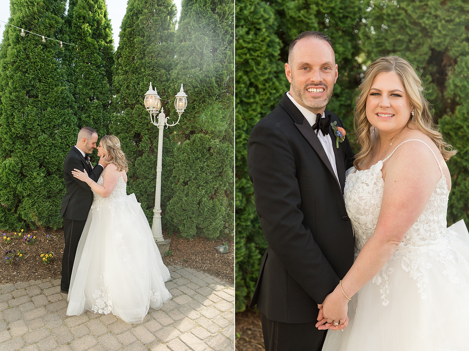 bride and groom newlywed portrait