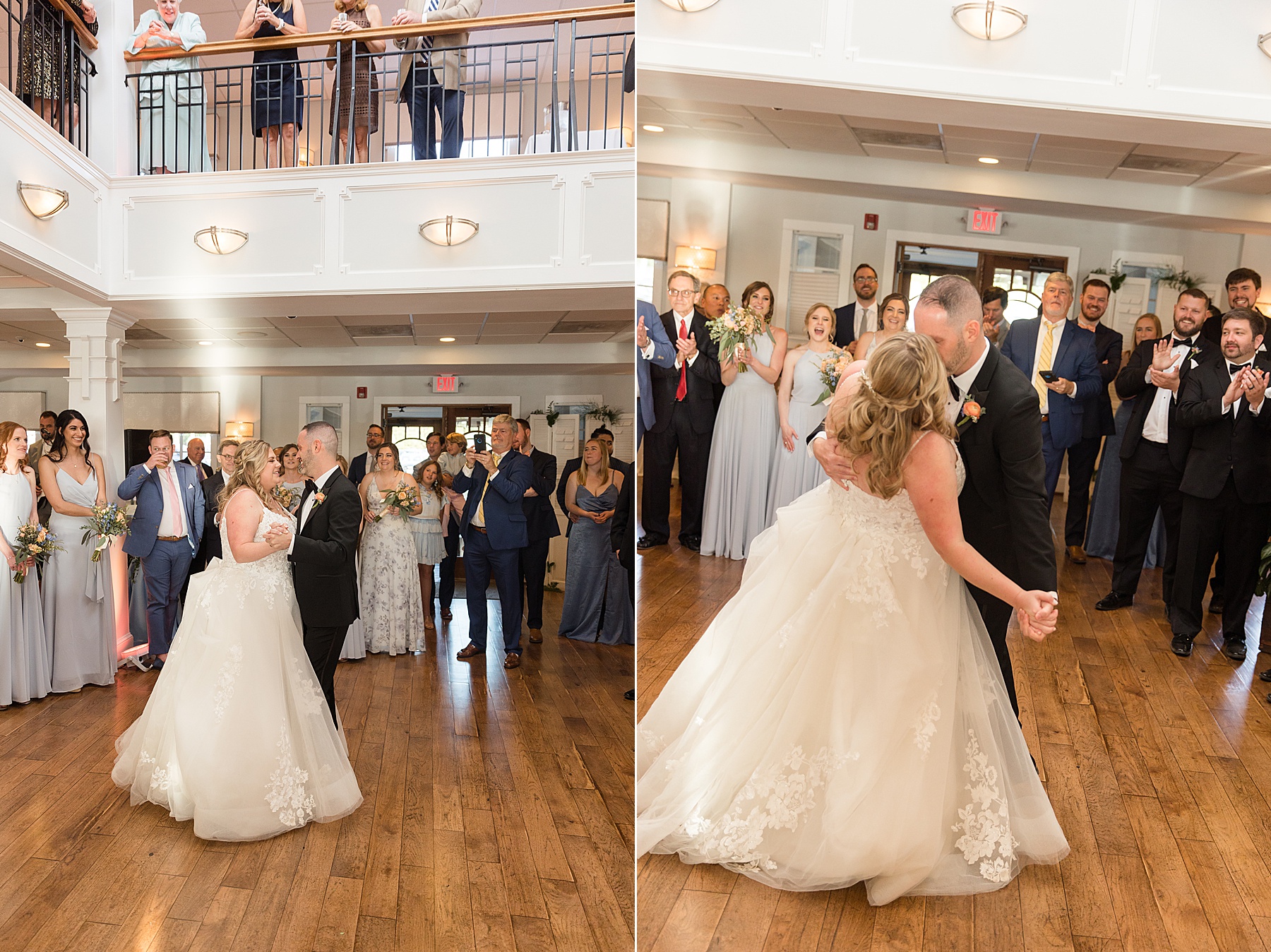 bride and groom first dance