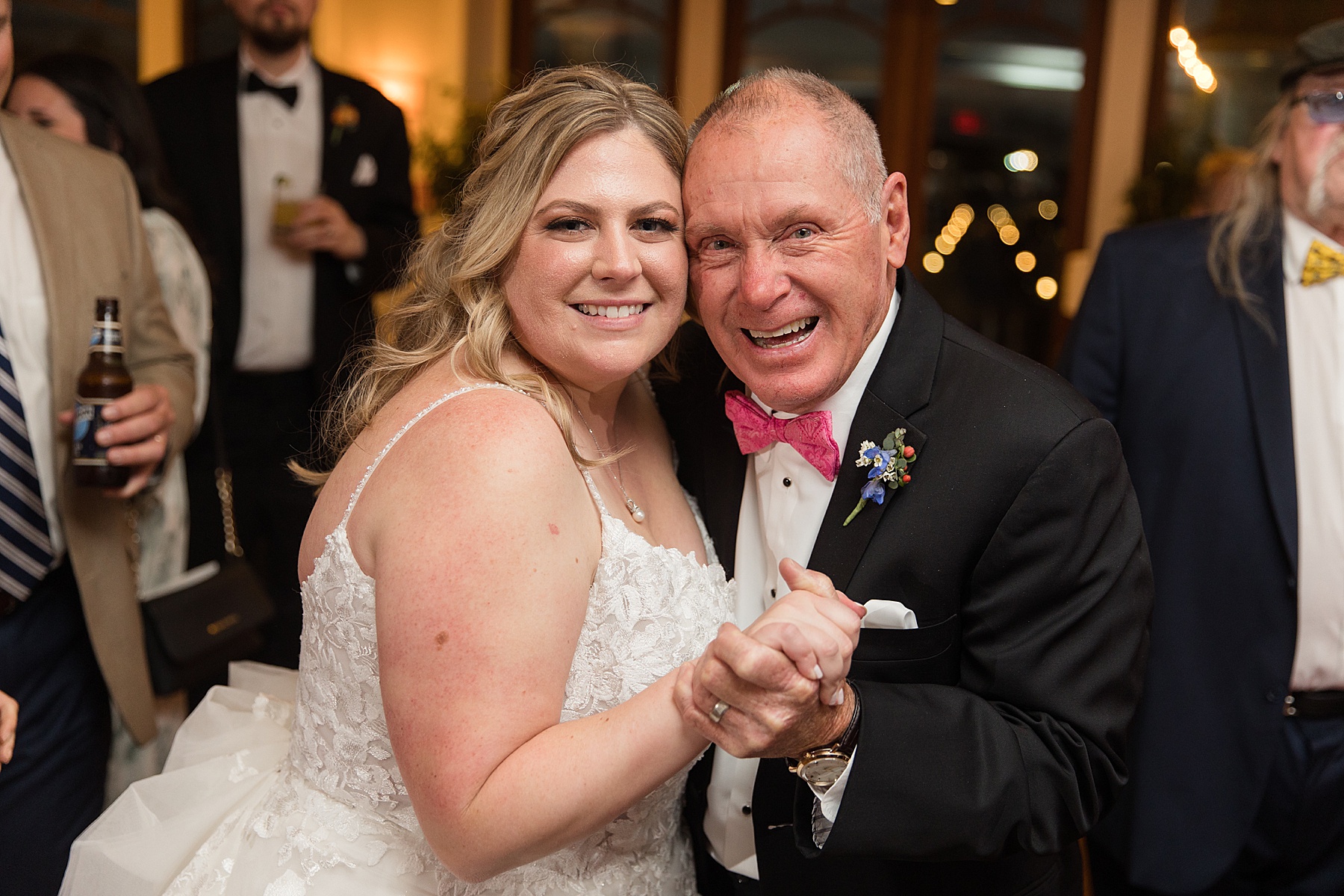 bride and her dad dancing