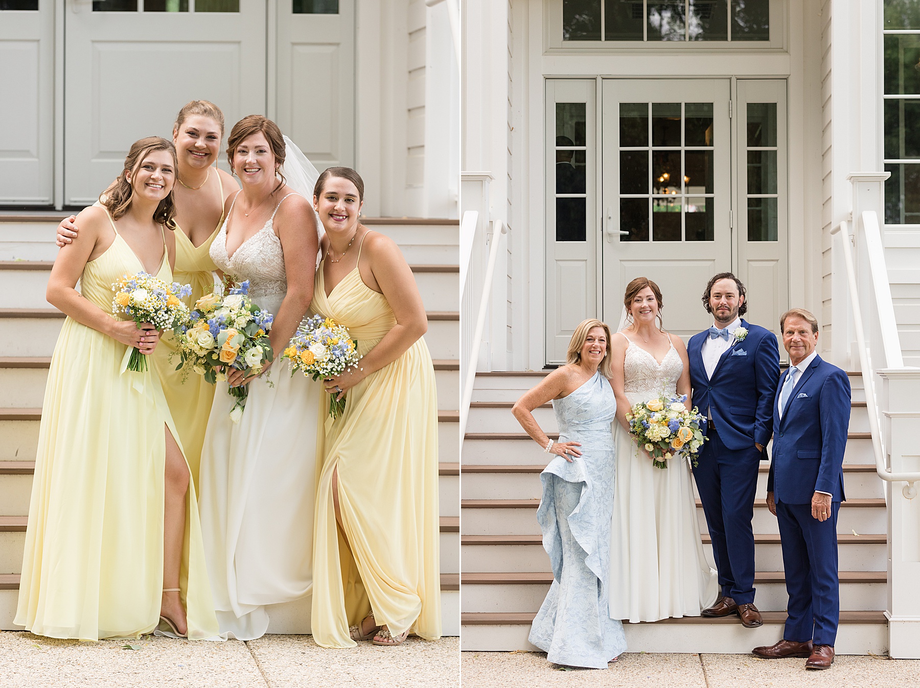 bridal party and parents