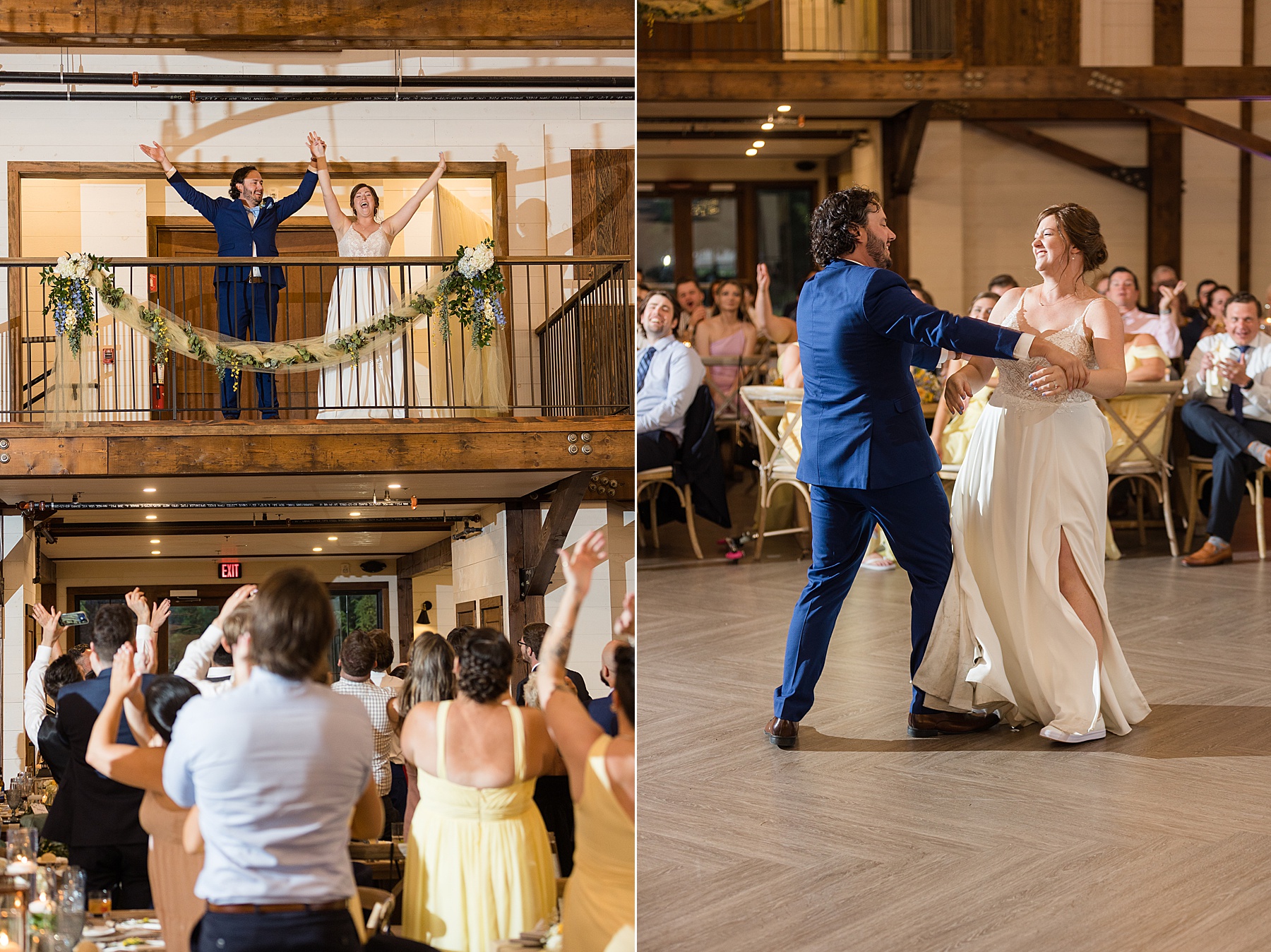 bride and groom entrance first dance