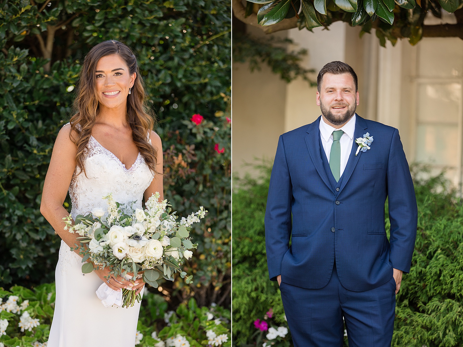 bride portrait, groom portrait