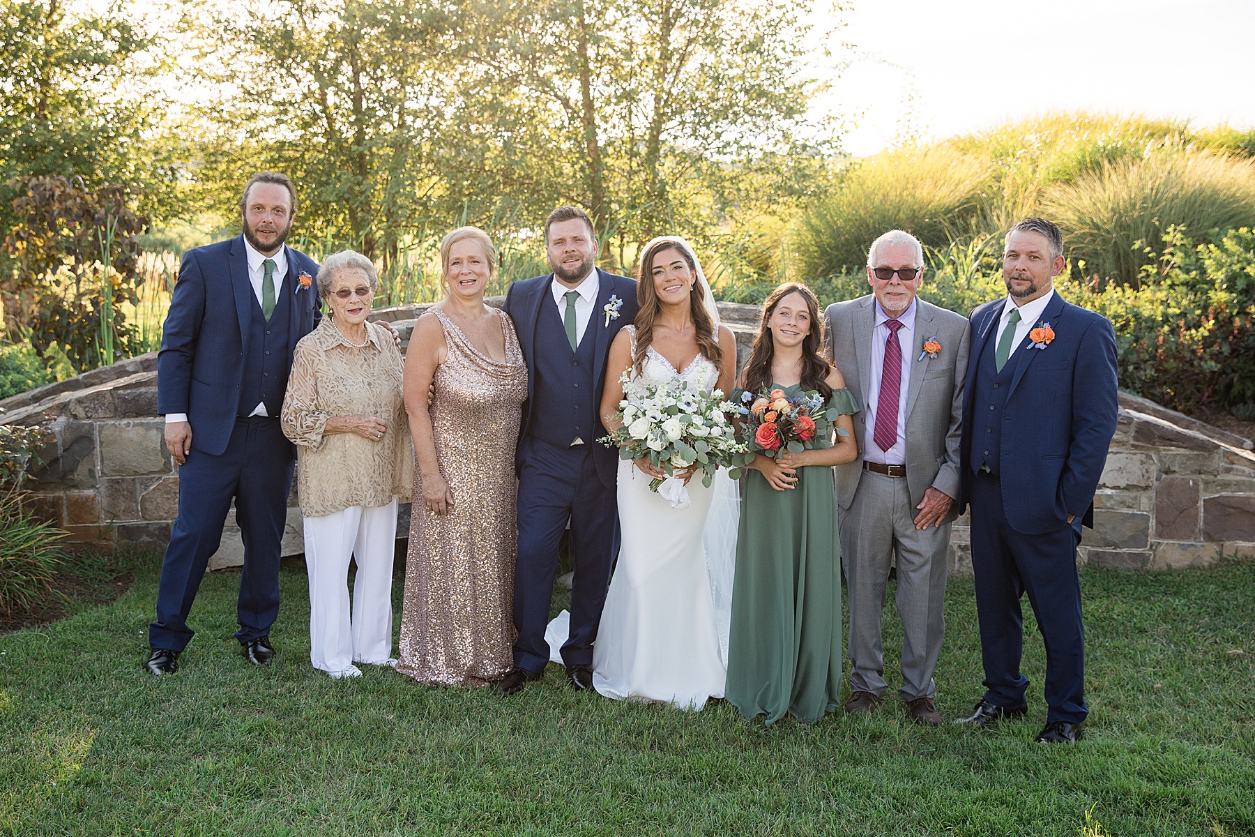 wedding family formal portrait