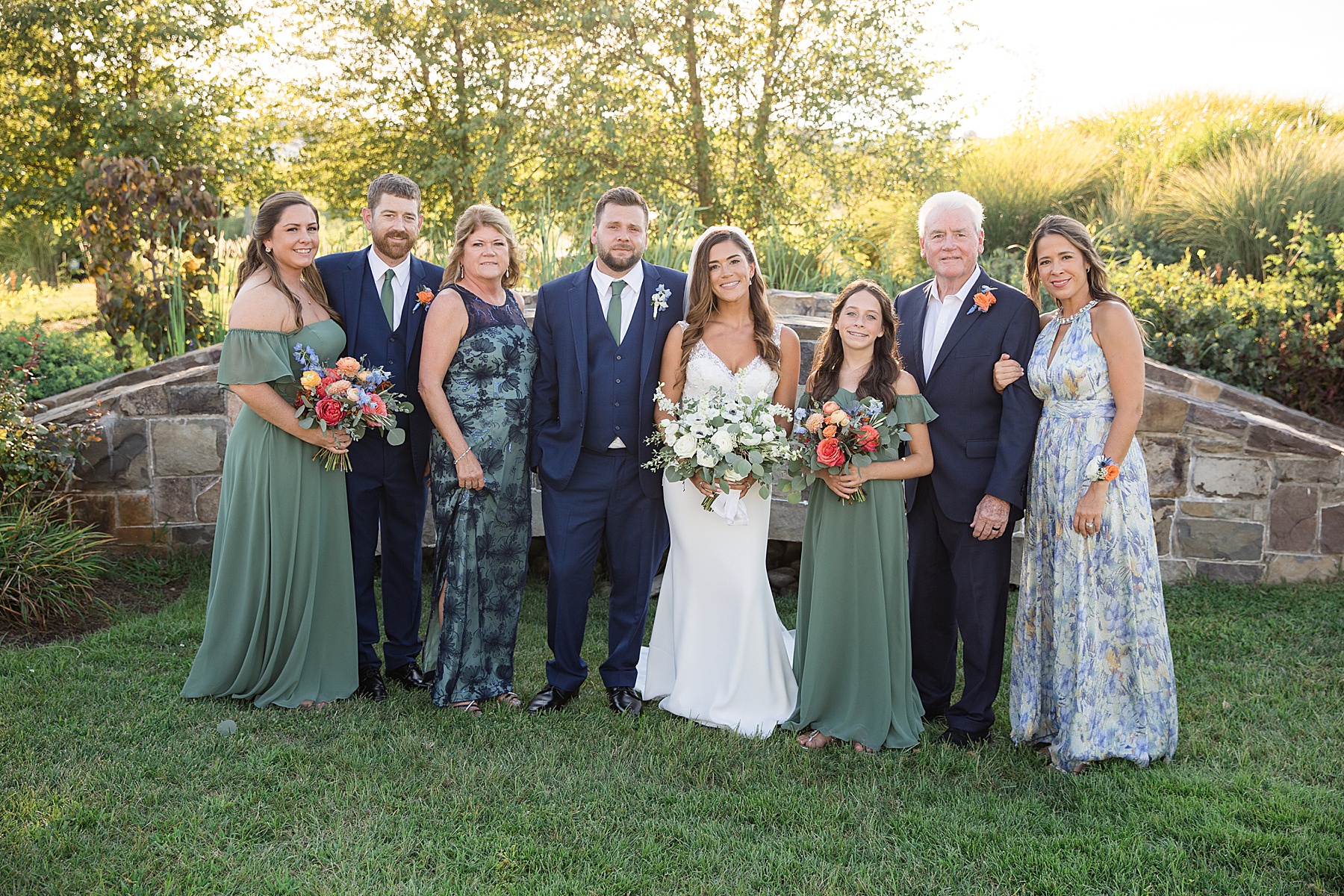 wedding family formal portrait