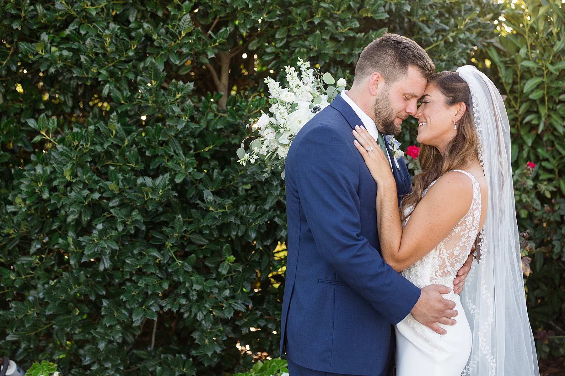 bride and groom couple portrait