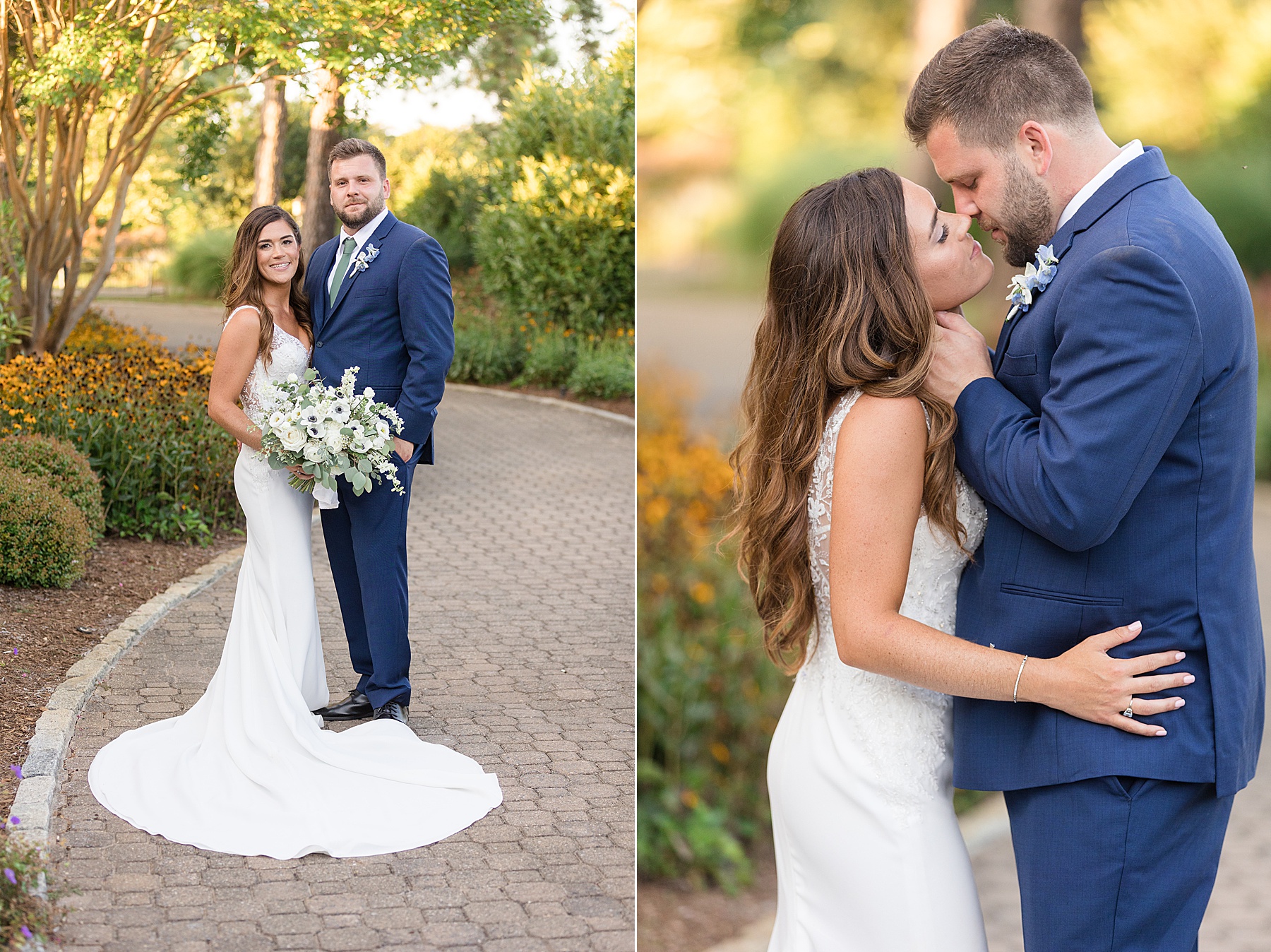 bride and groom couple portrait