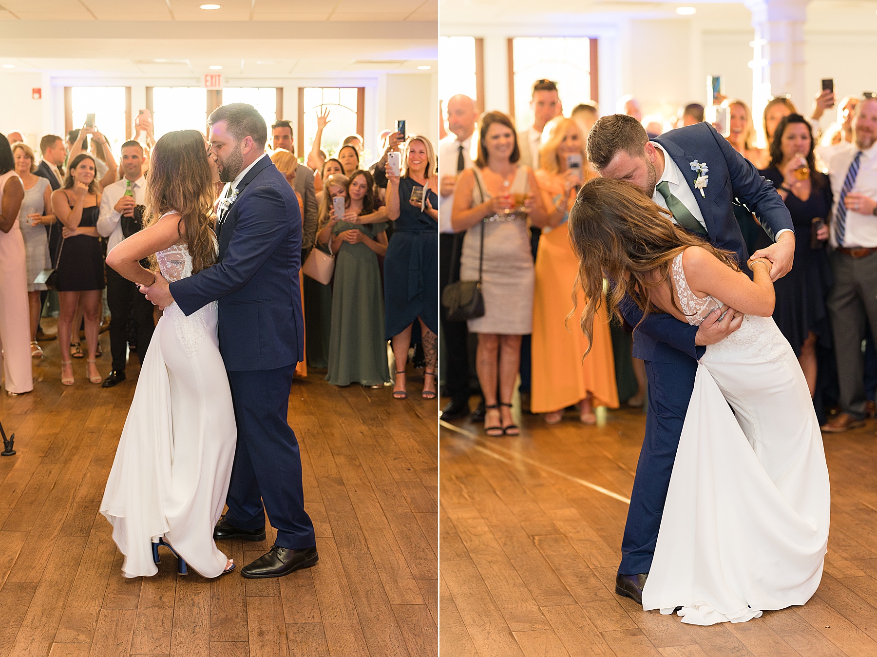 bride and groom first dance