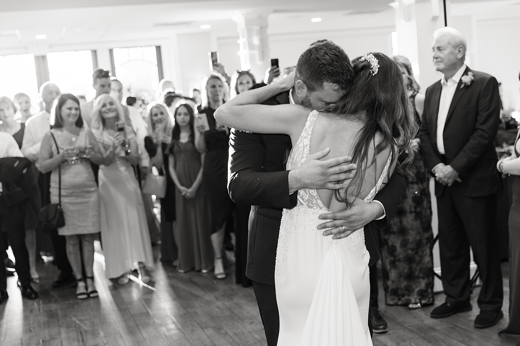 bride and groom first dance