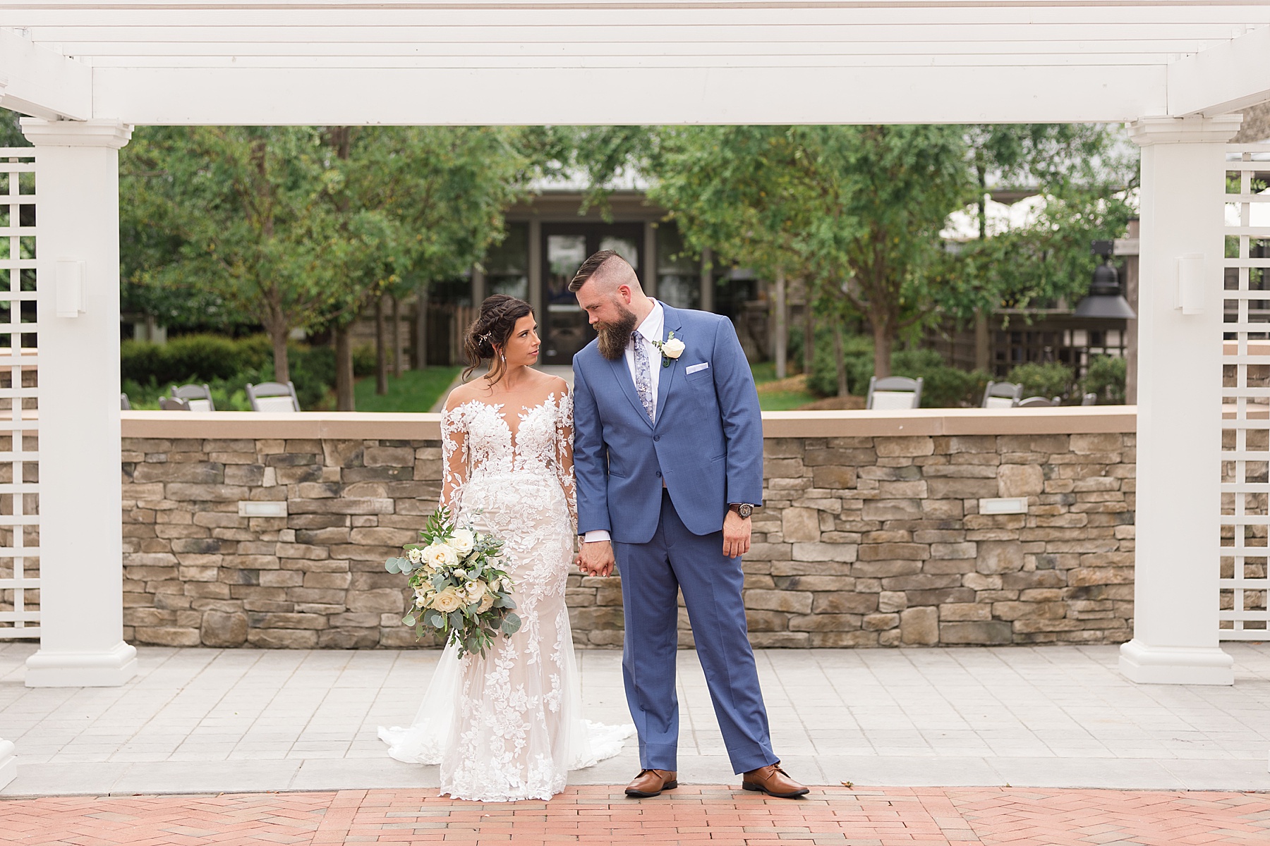 bride and groom couple portrait