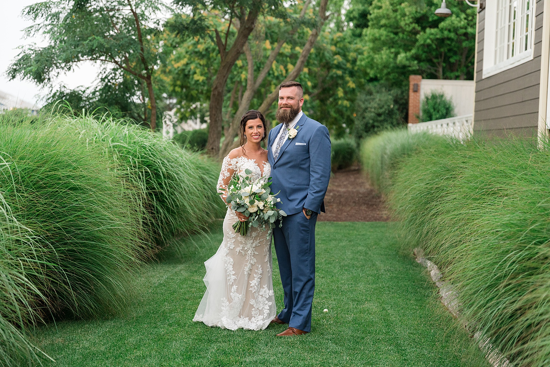 bride and groom couple portrait