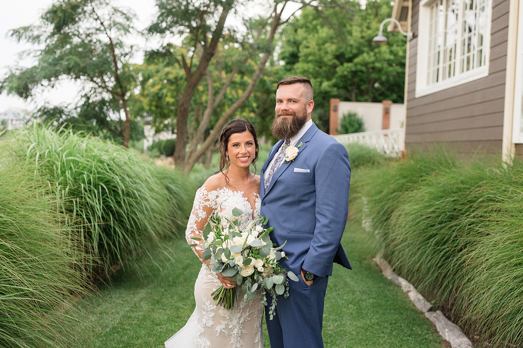 bride and groom couple portrait