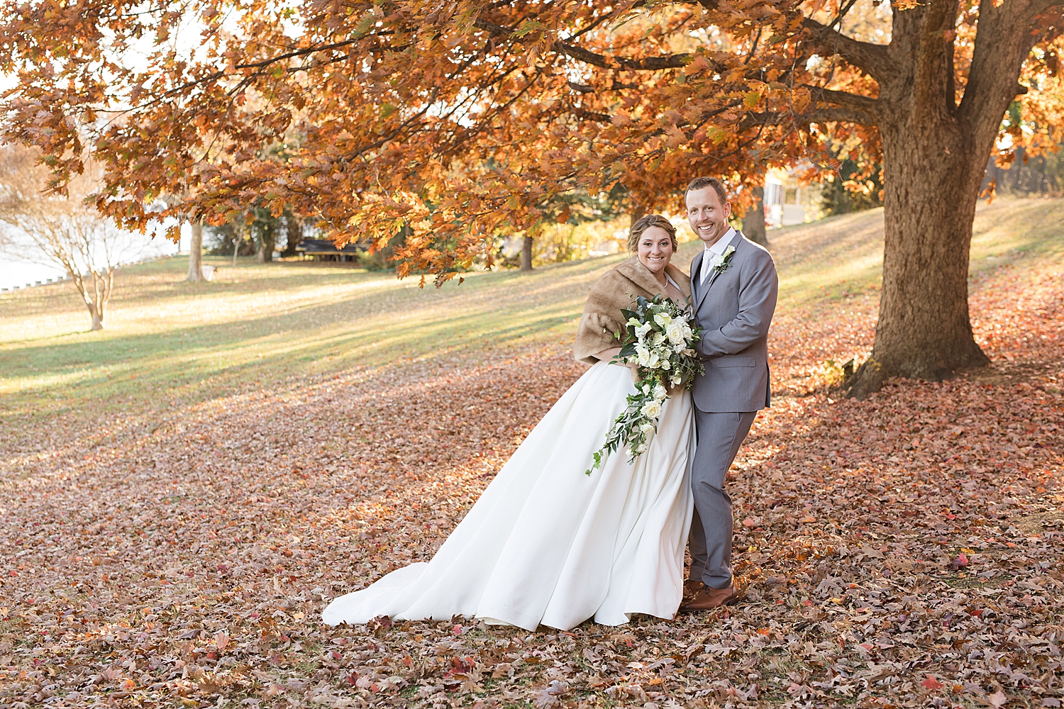 couple portrait november foliage