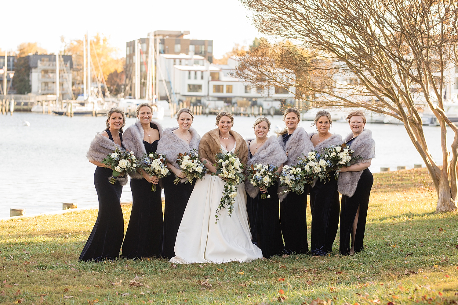 bride and bridesmaids