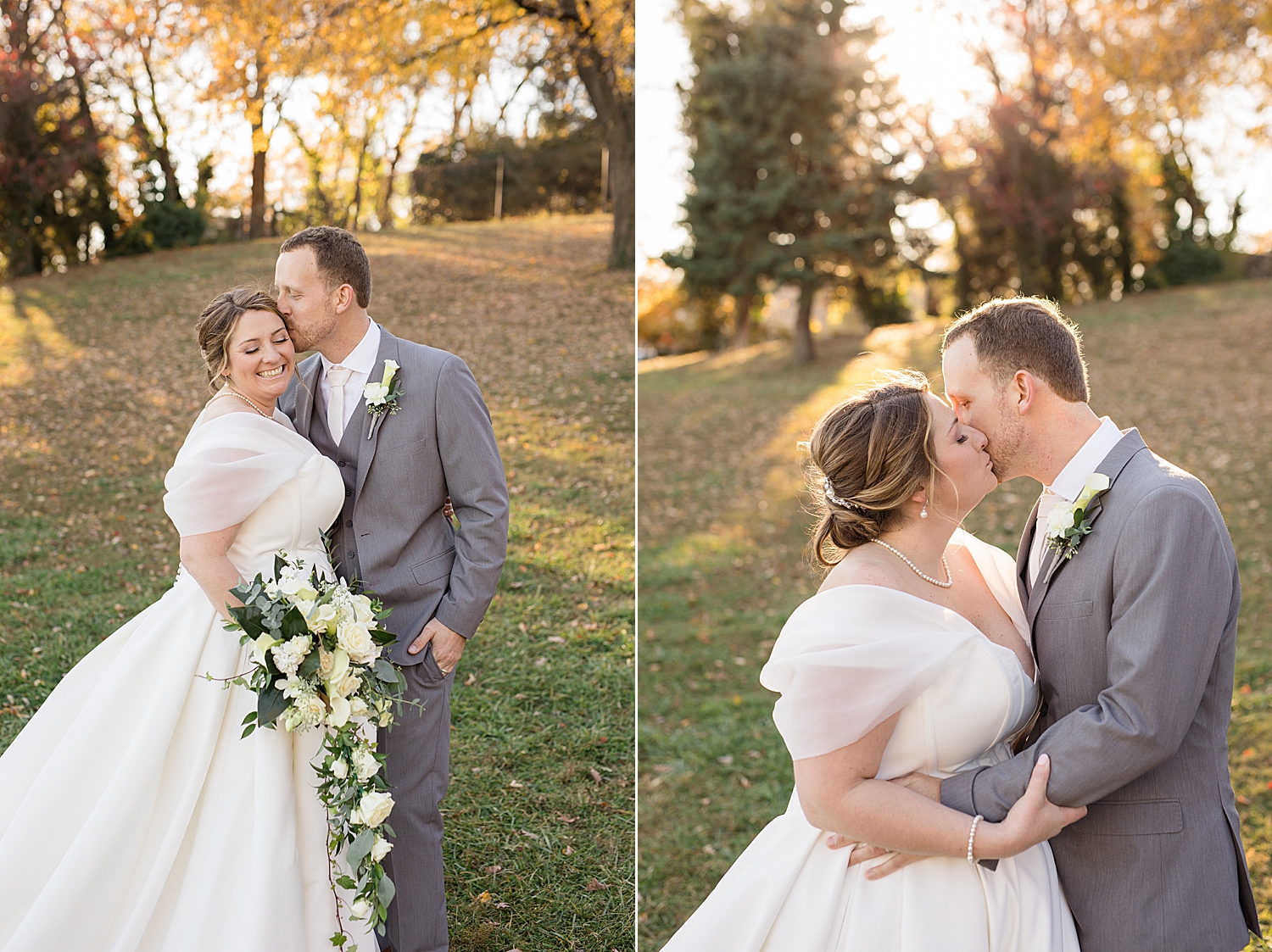 couple portrait kissing