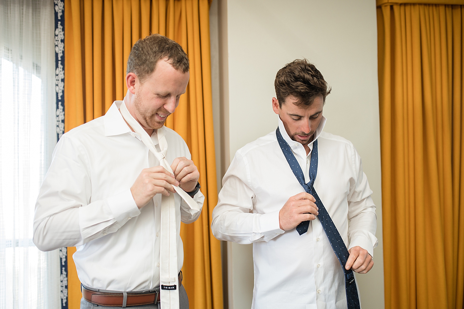 groom getting ready