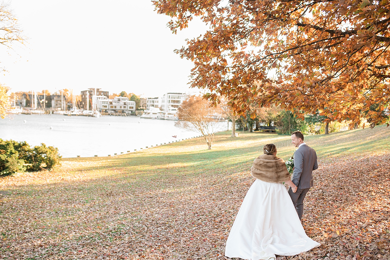 couple portrait november foliage