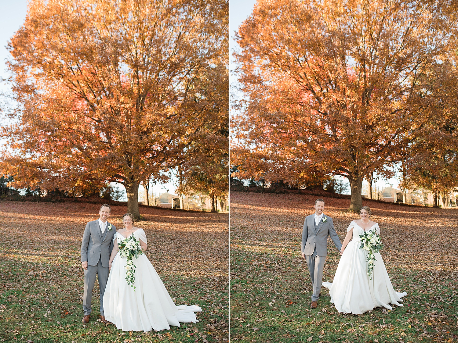 couple portrait november foliage