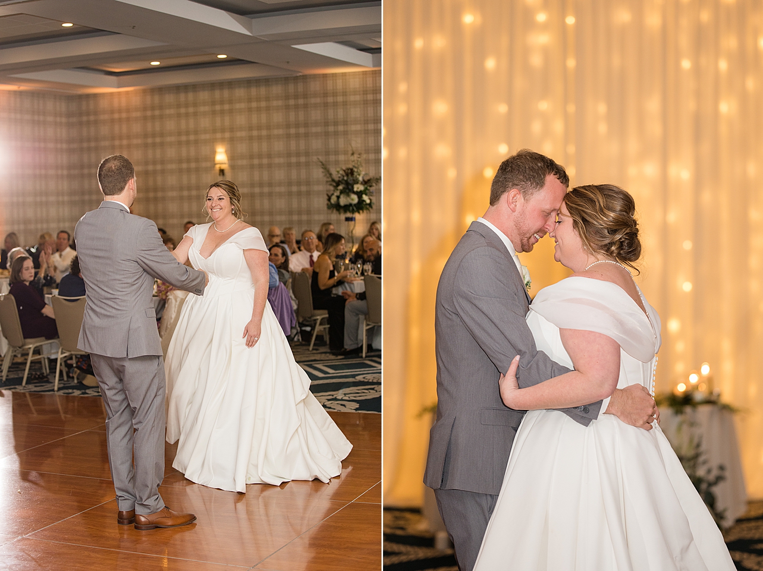 bride and groom first dance graduate hotel