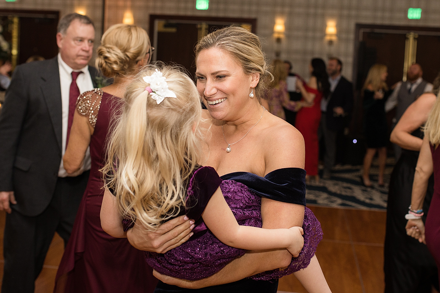 reception dancing candid