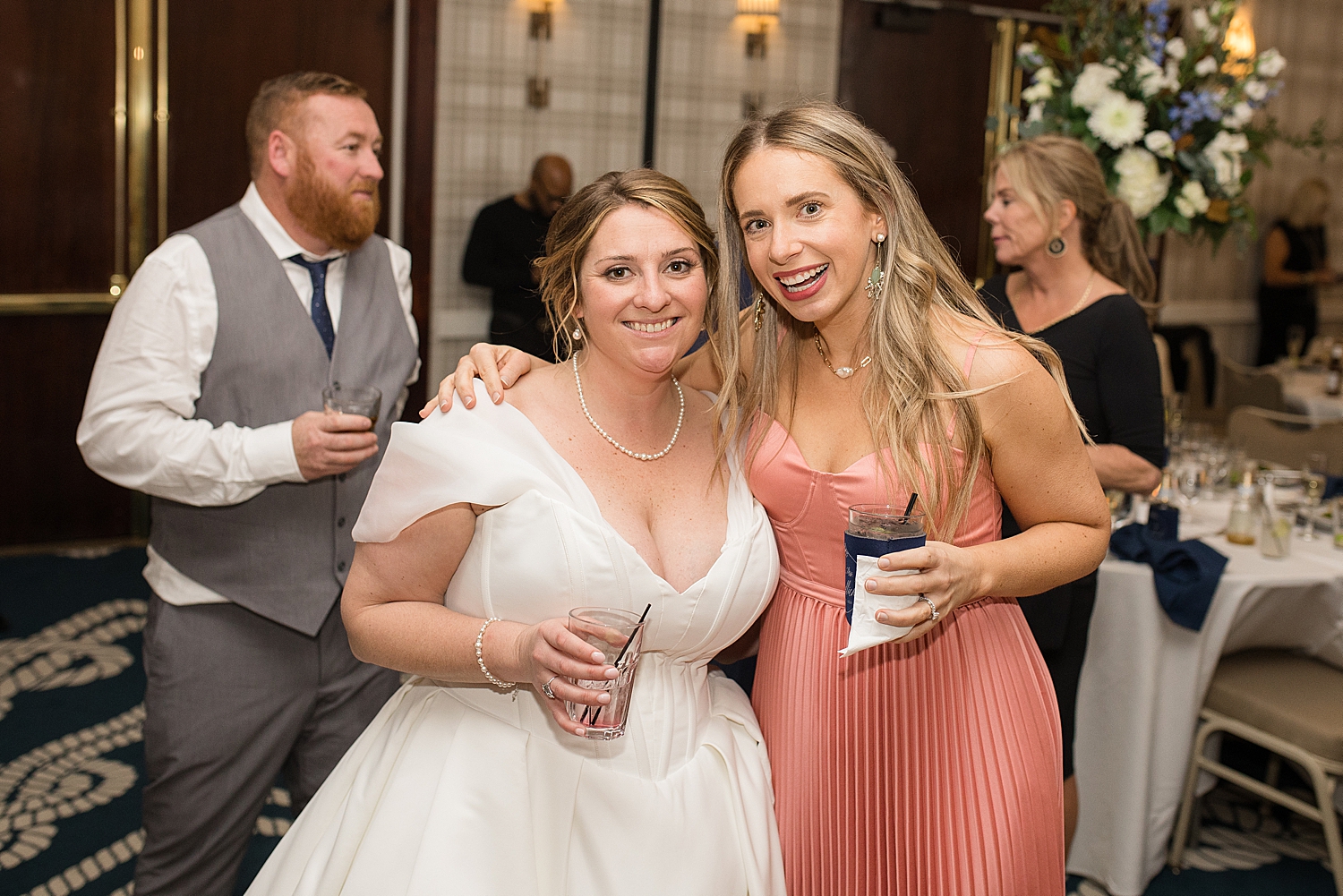 reception dancing candid