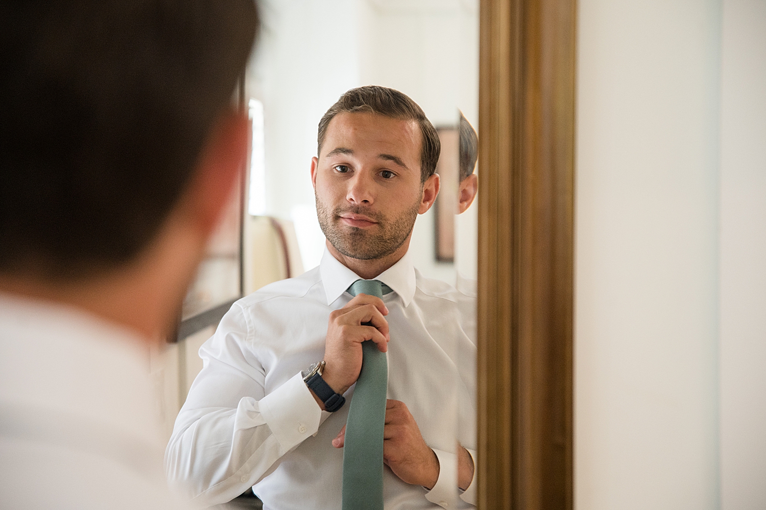 groom getting ready