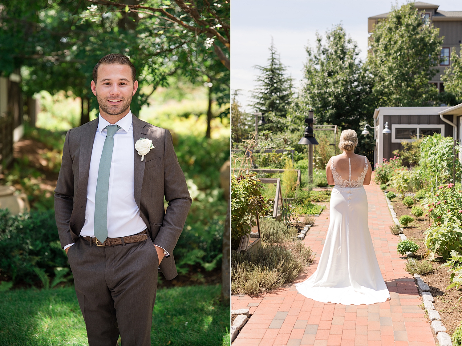 groom and bride portrait