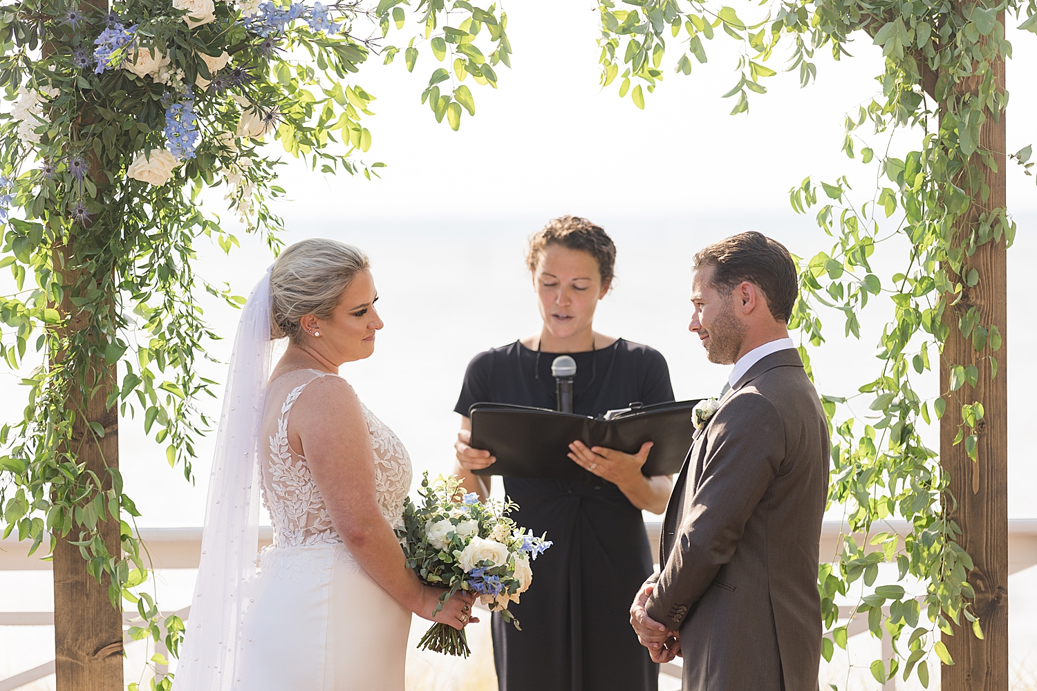 chesapeake bay beach club waterfront ceremony