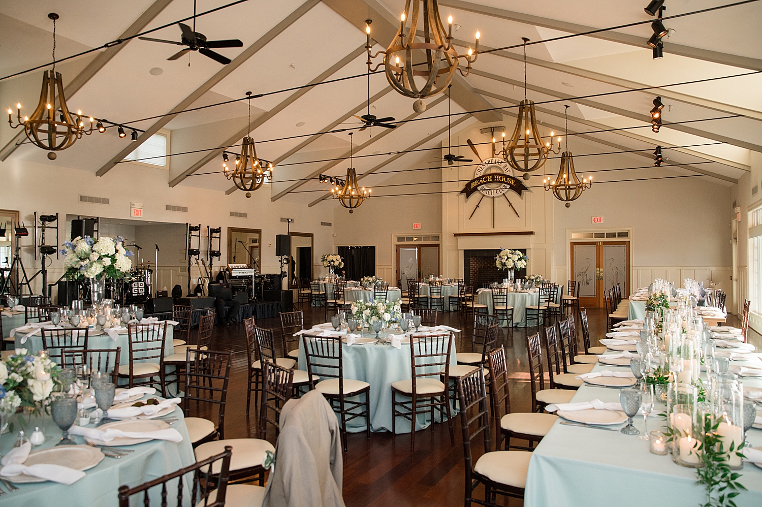 coastal reception tablescape chesapeake bay