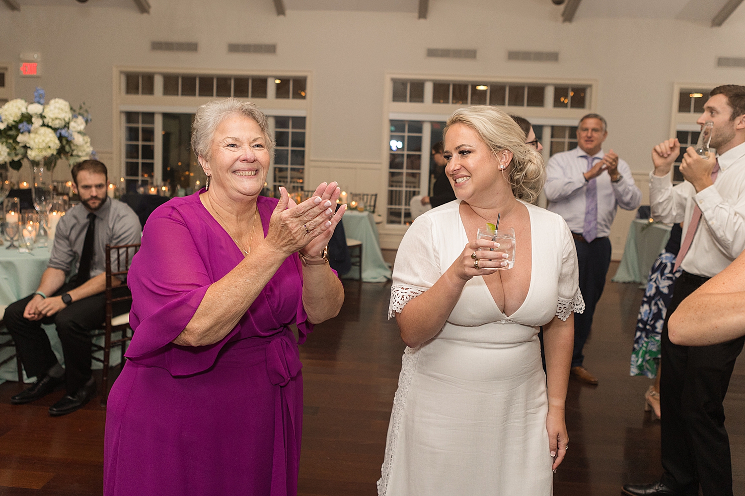 candid reception dancing