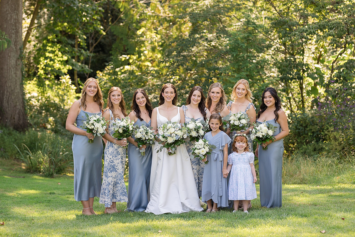 bride and bridesmaids