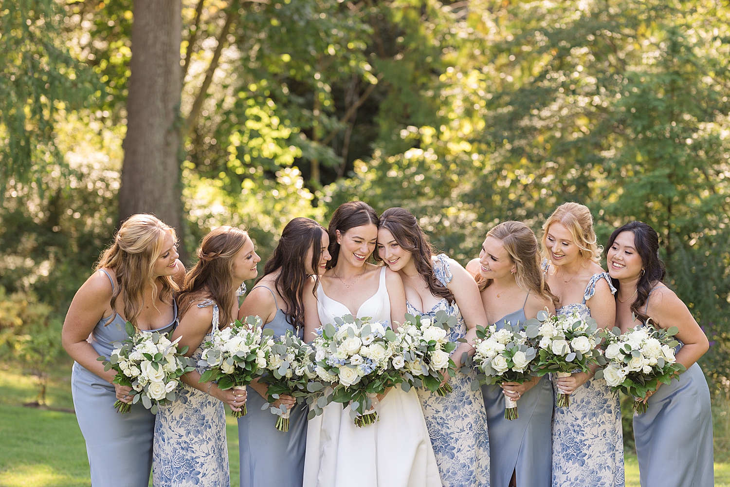 bride and bridesmaids