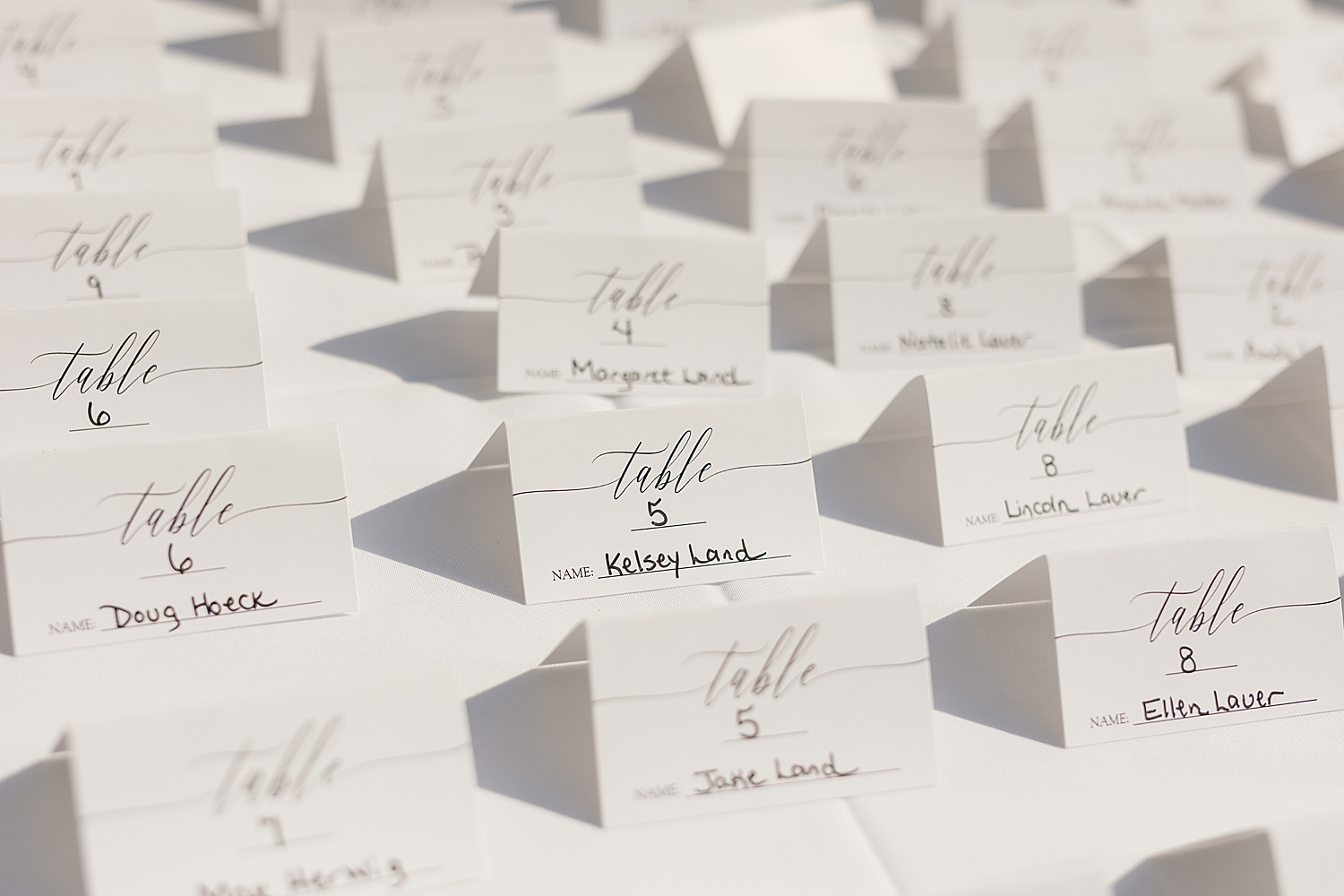 escort cards