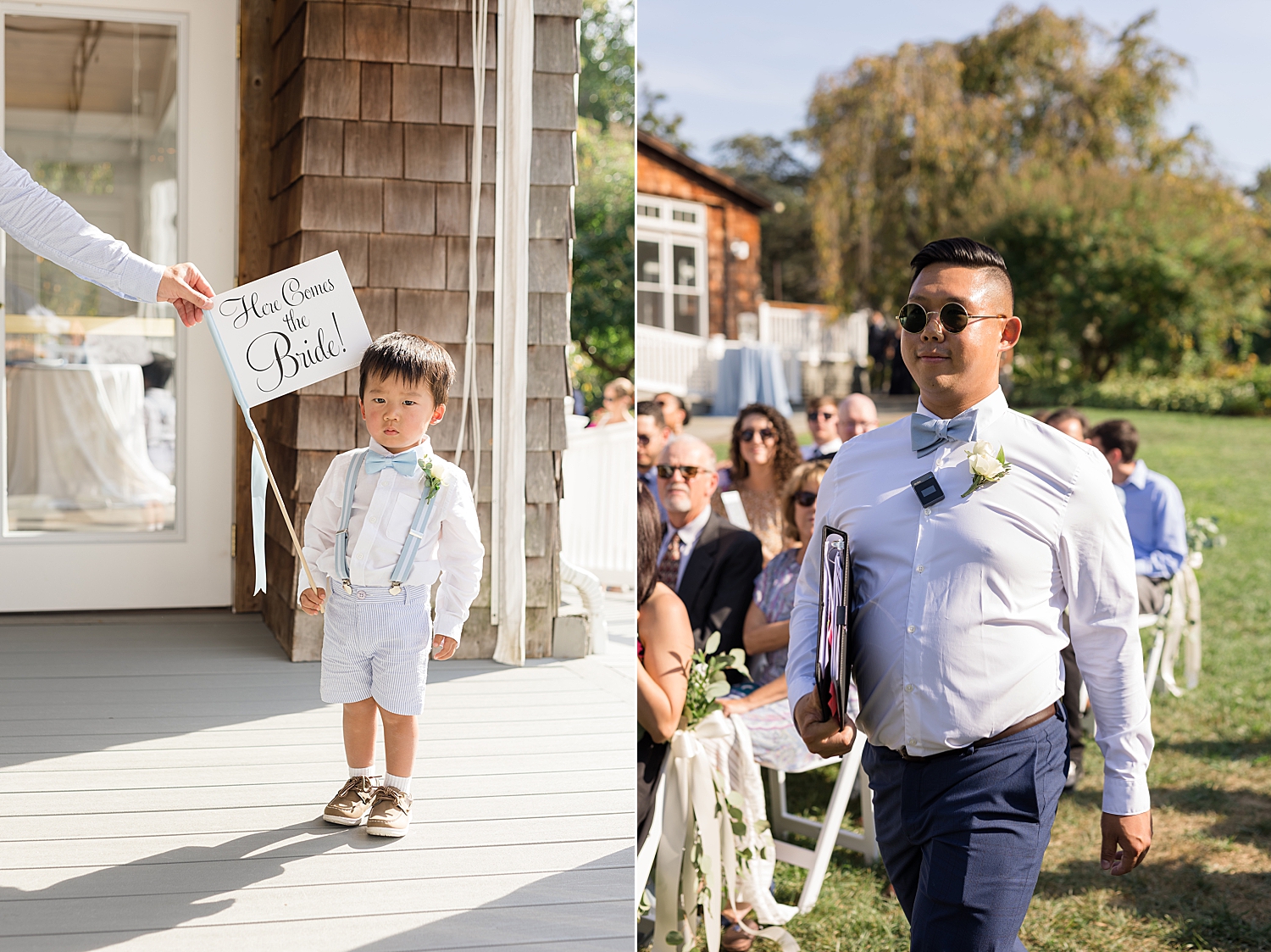 ring bearer and officiant