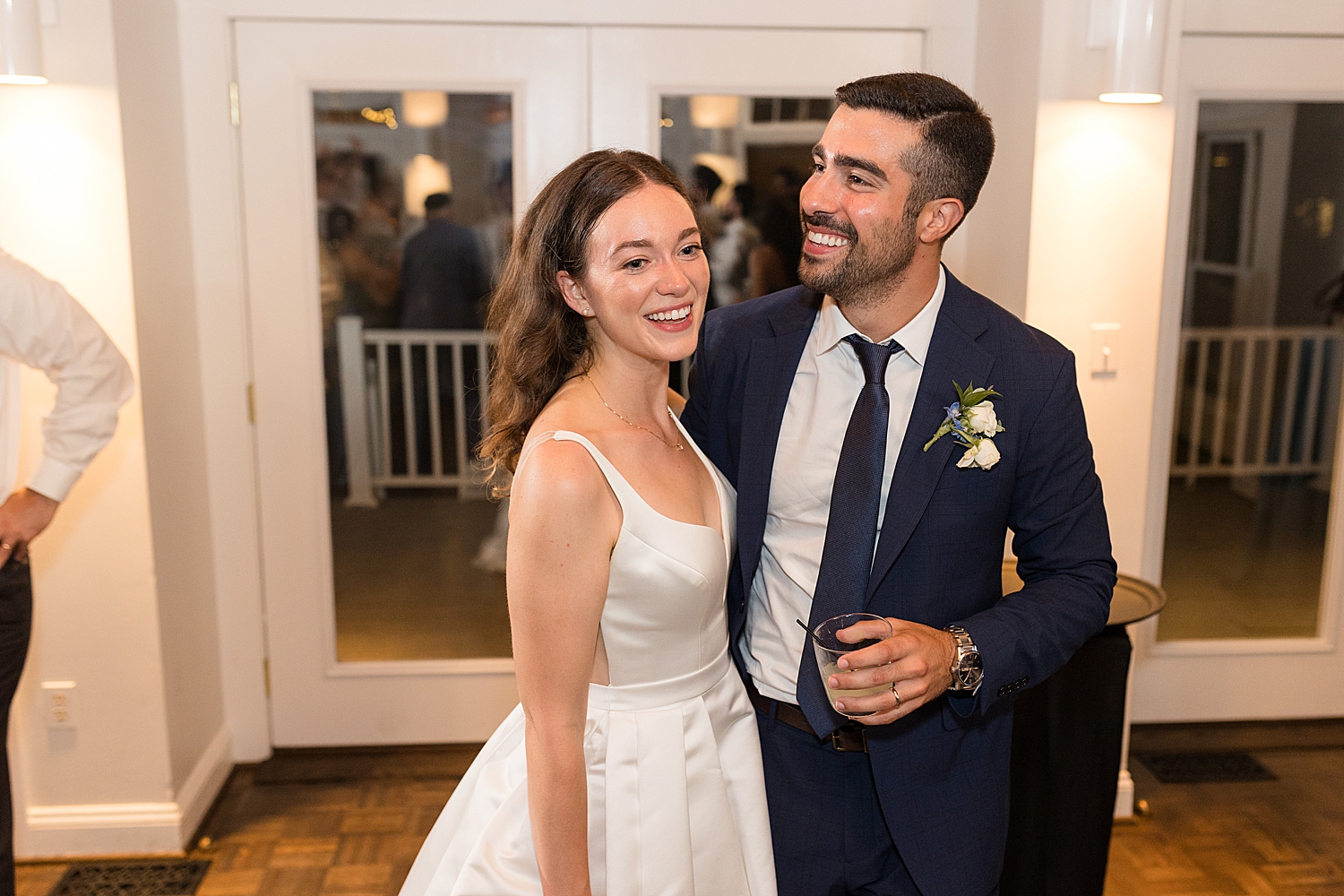 guests dancing during reception